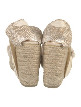 Castañer Canvas Raw-Edge Trim Espadrilles