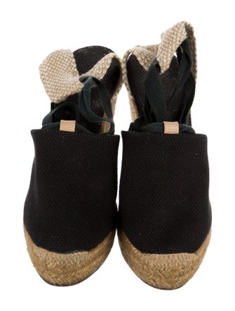 Castañer Canvas Colorblock Pattern Mules