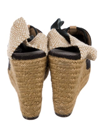 Castañer Canvas Colorblock Pattern Mules