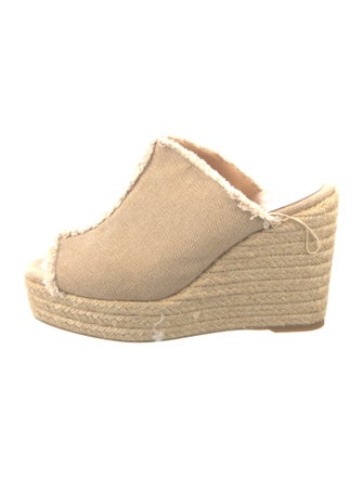 Castañer Canvas Raw-Edge Trim Espadrilles