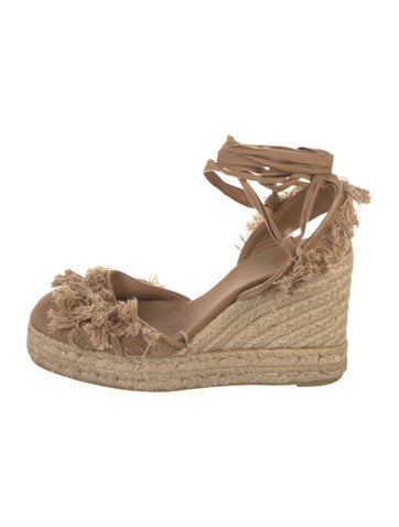 Castañer Sandals Canvas Raw-Edge Trim Espadrilles IT 40 | 10