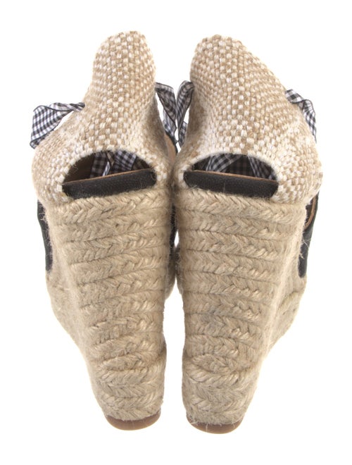 Castañer Canvas Plaid Print D'Orsay Pumps