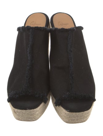 Castañer Canvas Raw-Edge Trim Espadrilles