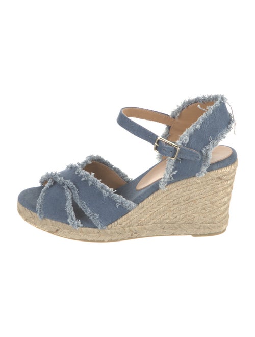 Castañer Denim Raw-Edge Trim Espadrilles