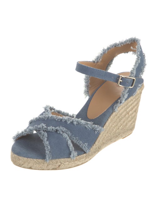 Castañer Denim Raw-Edge Trim Espadrilles