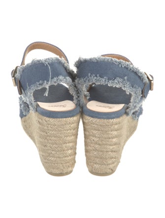 Castañer Denim Raw-Edge Trim Espadrilles