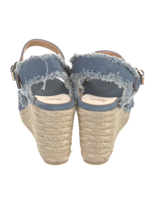 Castañer Denim Raw-Edge Trim Espadrilles