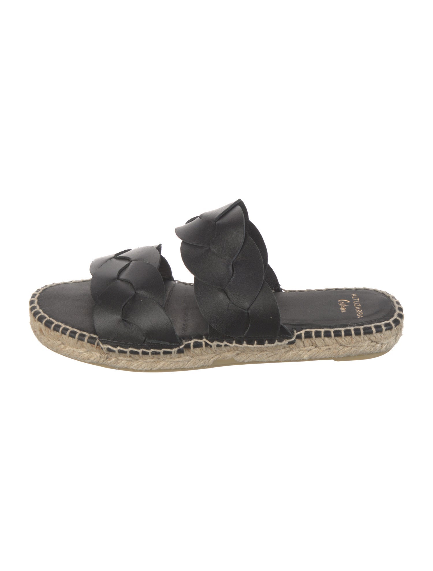 Castañer Leather Whipstitch Trim Espadrilles