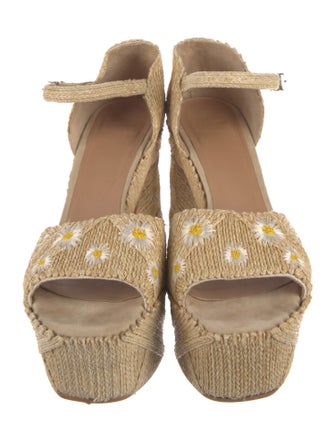 Castañer Raffia Printed Espadrilles