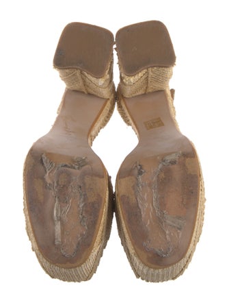 Castañer Raffia Printed Espadrilles