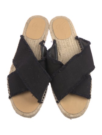 Castañer Canvas Raw-Edge Trim Espadrilles