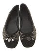 Castañer Tweed Tweed Pattern Ballet Flats