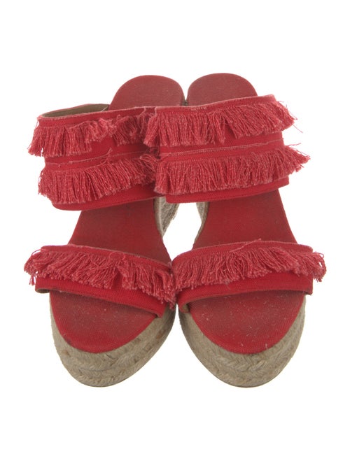 Castañer Canvas Fringe Trim Accent Espadrilles