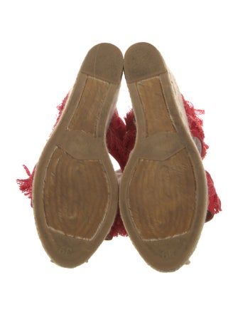 Castañer Canvas Fringe Trim Accent Espadrilles