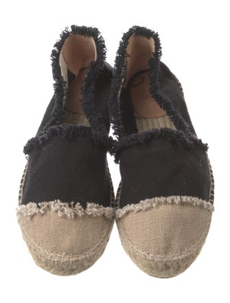 Castañer Canvas Raw-Edge Trim Espadrilles