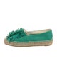 Castañer Suede Fringe Trim Accent Espadrilles