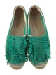 Castañer Suede Fringe Trim Accent Espadrilles