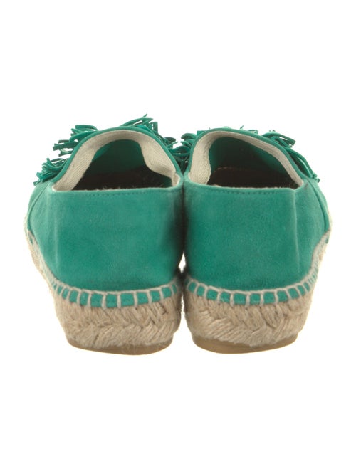 Castañer Suede Fringe Trim Accent Espadrilles