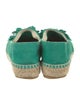 Castañer Suede Fringe Trim Accent Espadrilles