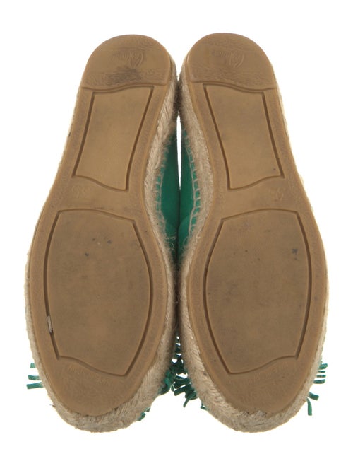 Castañer Suede Fringe Trim Accent Espadrilles