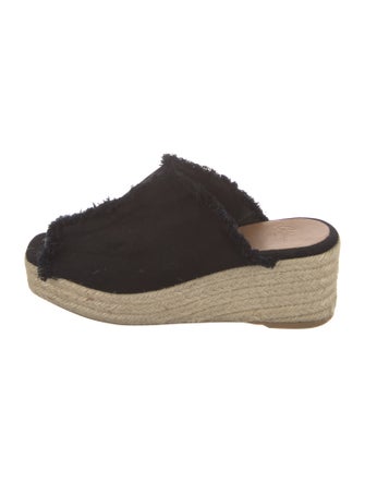 Castañer Canvas Raw-Edge Trim Espadrilles