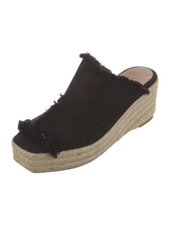 Castañer Canvas Raw-Edge Trim Espadrilles