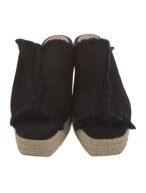 Castañer Canvas Raw-Edge Trim Espadrilles