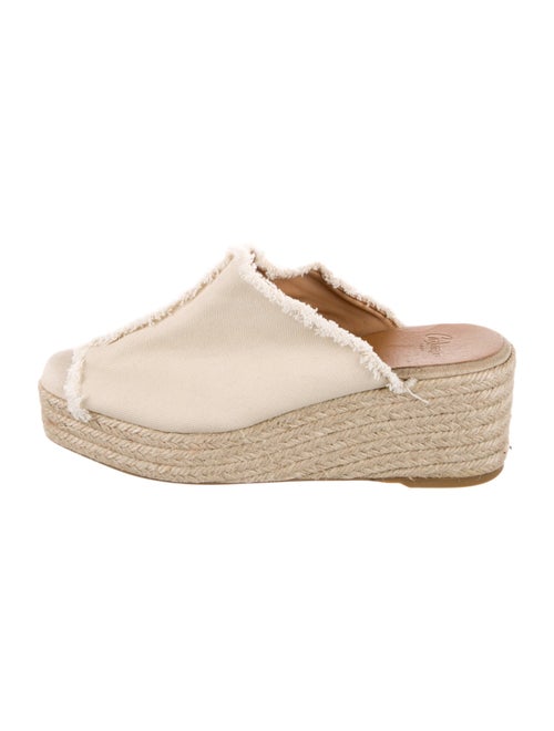 Castañer Canvas Raw-Edge Trim Espadrilles