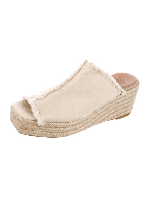 Castañer Canvas Raw-Edge Trim Espadrilles