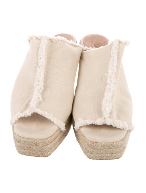 Castañer Canvas Raw-Edge Trim Espadrilles