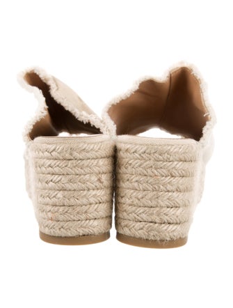 Castañer Canvas Raw-Edge Trim Espadrilles