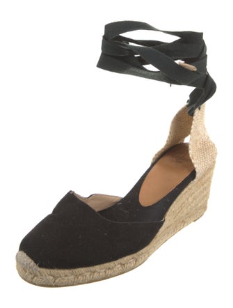 Castañer Canvas Printed D'Orsay Pumps