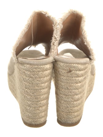 Castañer Canvas Raw-Edge Trim Mules