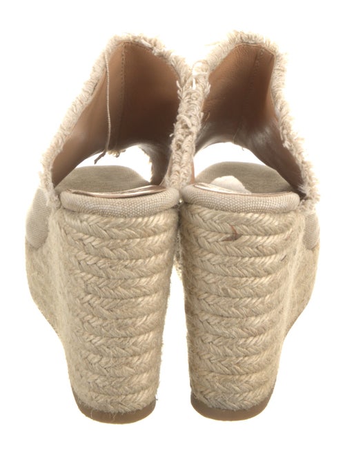 Castañer Canvas Raw-Edge Trim Mules