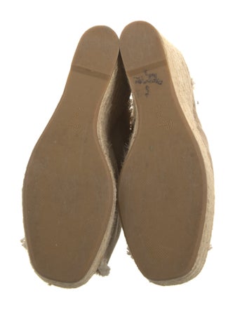 Castañer Canvas Raw-Edge Trim Mules
