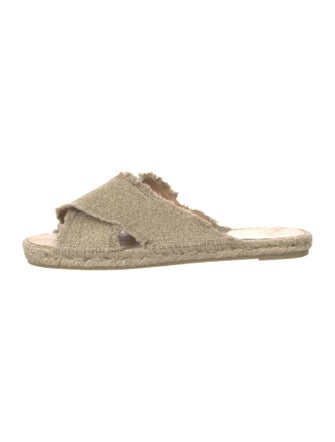 Castañer Canvas Raw-Edge Trim Espadrilles