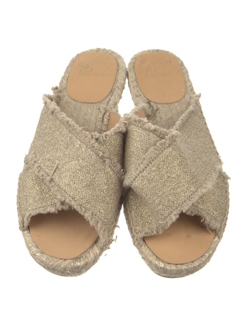 Castañer Canvas Raw-Edge Trim Espadrilles