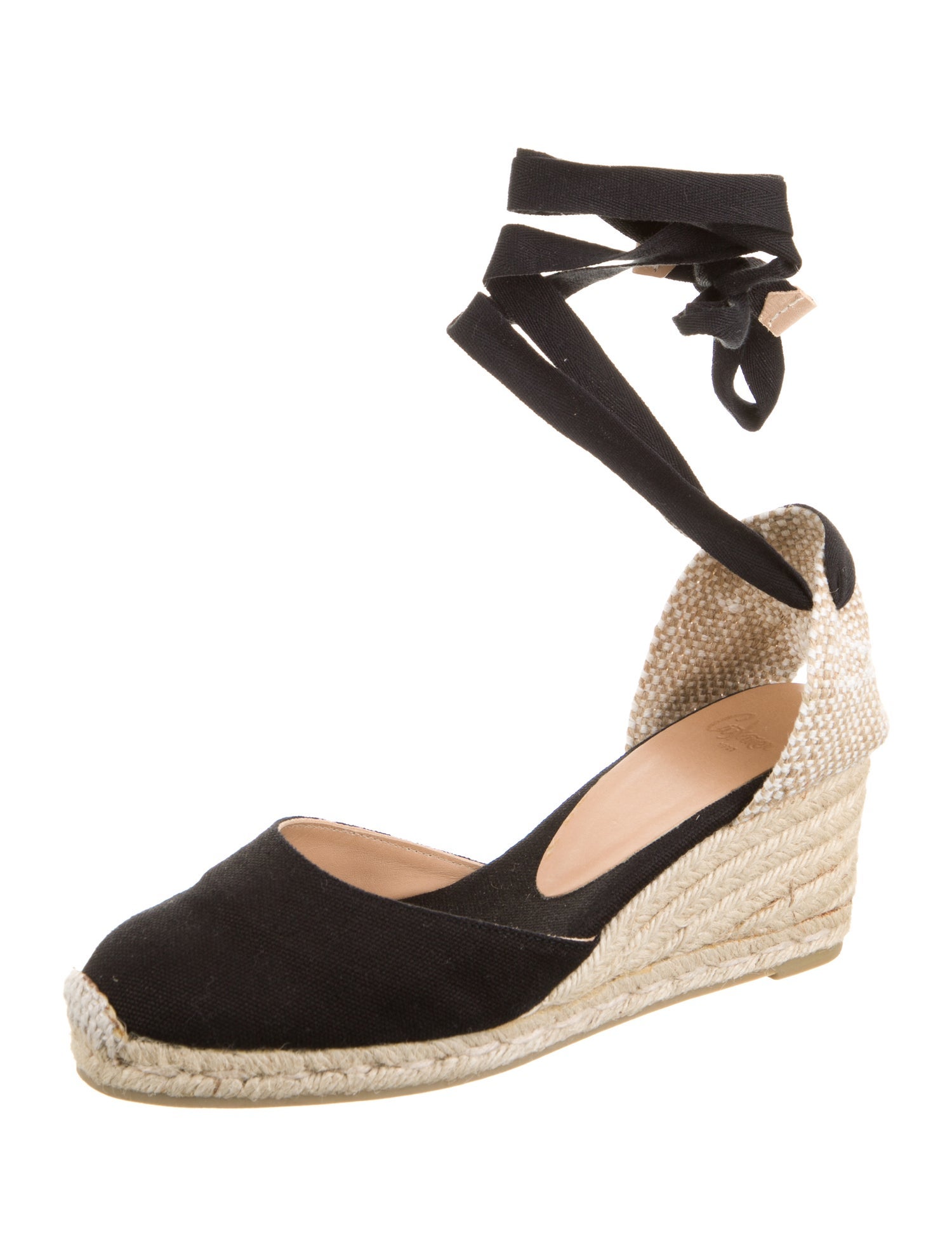 Castañer Canvas Patterned D'Orsay Pumps