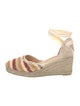 Castañer Canvas Striped D'Orsay Pumps