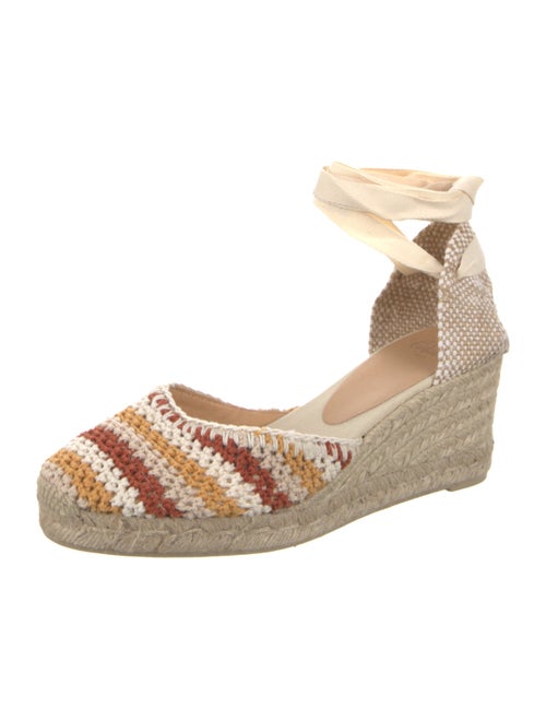 Castañer Canvas Striped D'Orsay Pumps