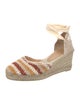 Castañer Canvas Striped D'Orsay Pumps