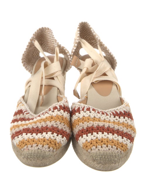 Castañer Canvas Striped D'Orsay Pumps