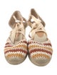 Castañer Canvas Striped D'Orsay Pumps