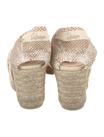 Castañer Canvas Striped D'Orsay Pumps