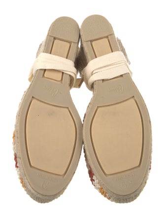 Castañer Canvas Striped D'Orsay Pumps