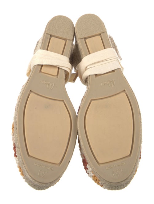 Castañer Canvas Striped D'Orsay Pumps