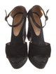Castañer Suede Braided Accents D'Orsay Pumps