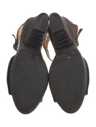 Castañer Suede Braided Accents D'Orsay Pumps