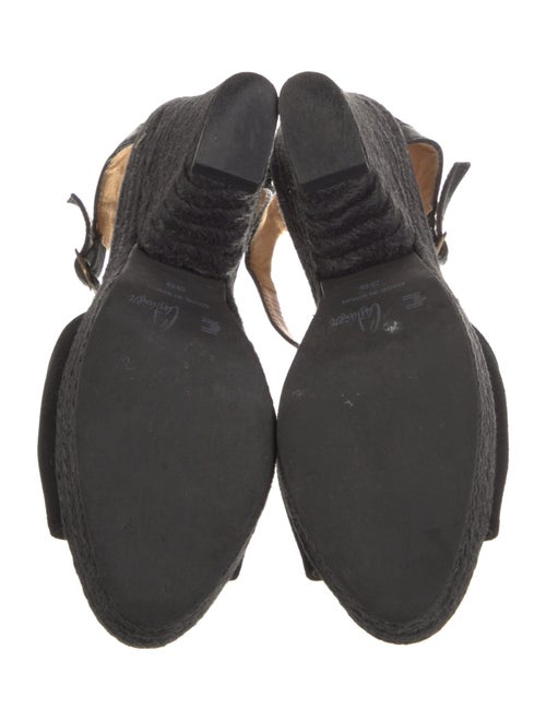 Castañer Suede Braided Accents D'Orsay Pumps