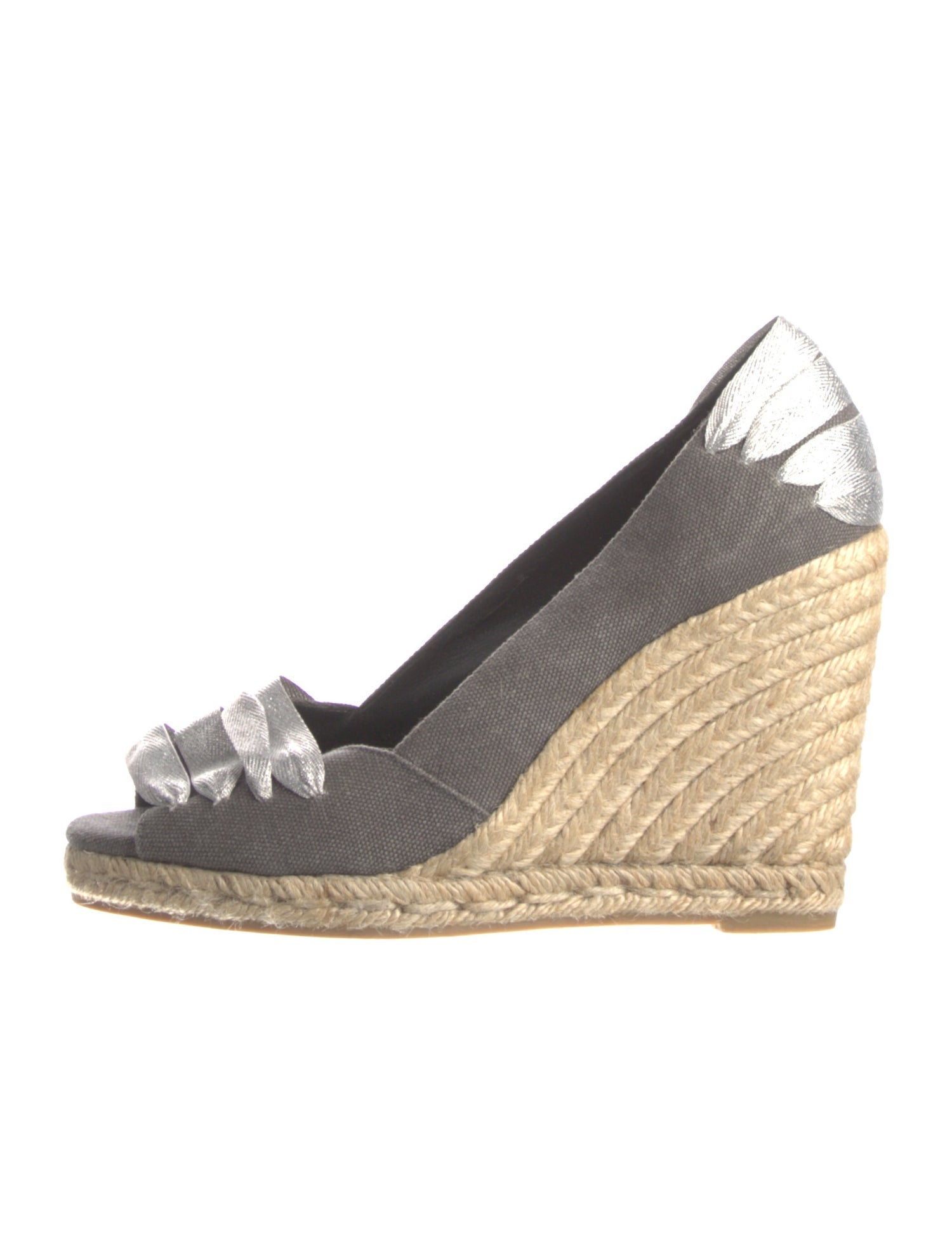 Castañer Canvas Glitter Accents Pumps